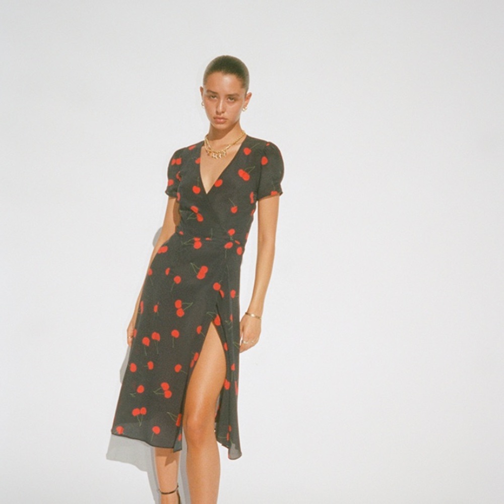 Realisation Par The Teale Dress in Wild Cherry